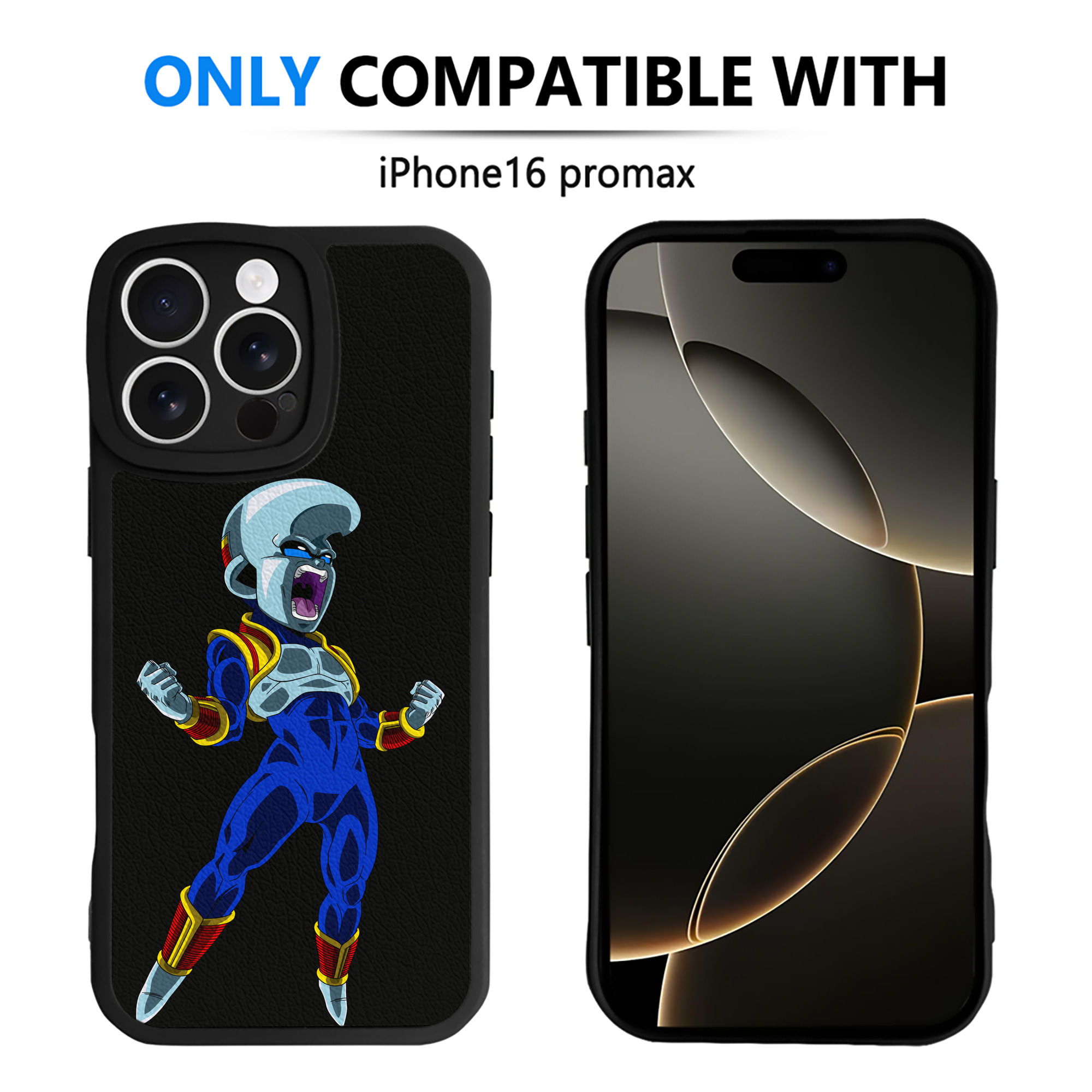 （画像用） ドラゴンボール DRAGON BALL 【iPhone 16シリーズ対応】シリコンスマホケース（レザー調） 材質：シリコン